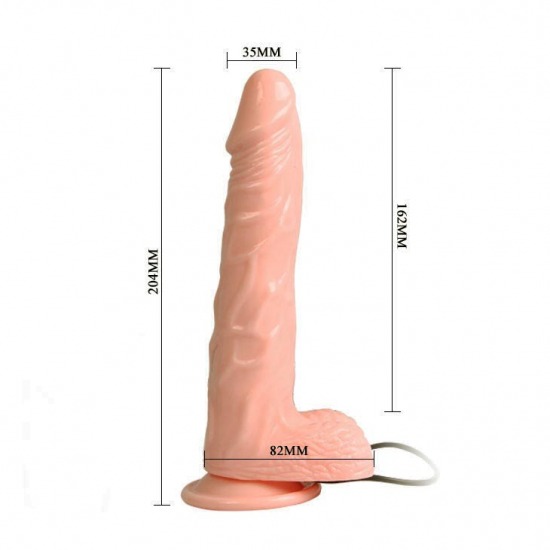 Kích thước dương vật giả hít tường rung ngoáy phát nhiệt FIERY