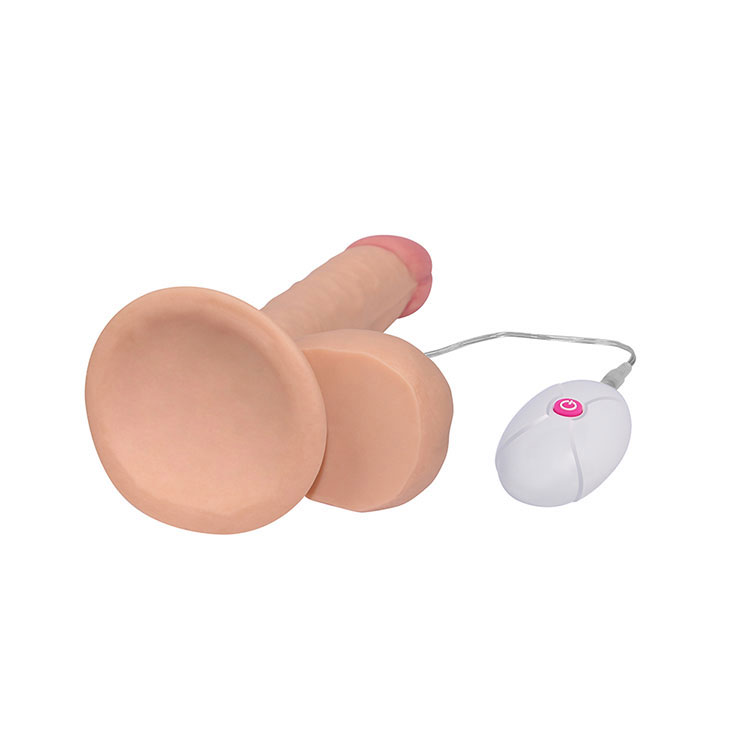 Đế hít tường dương vật giả có đế hít tường siêu rung Lovetoy Ultra Soft 7.5 inch