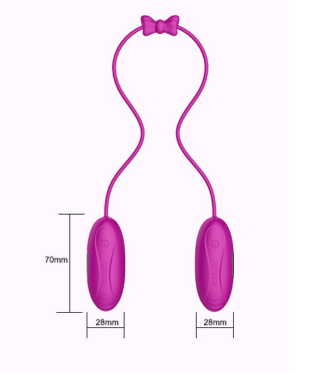 Kích thước trứng rung massage hai đầu Aphojoy