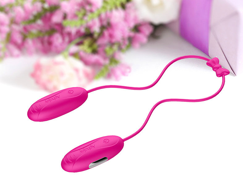 Trứng rung tình yêu massage hai đầu Aphojoy màu hồng