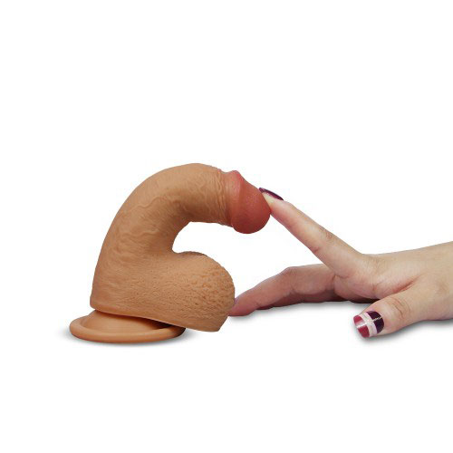 Dương vật giả có đế hít tường Lovetoy Nature Cock có thể bẻ cong