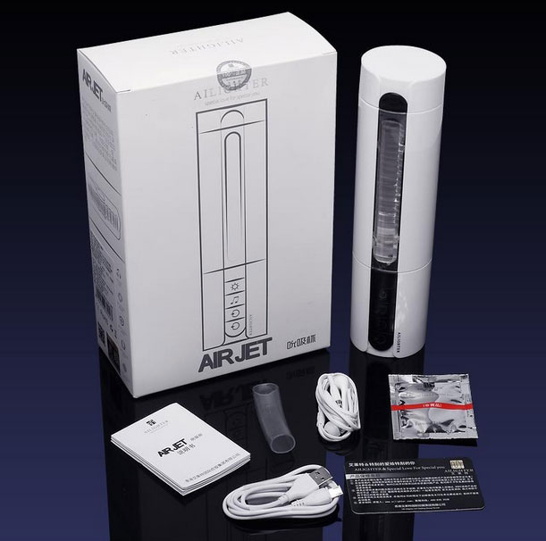 Bộ sản phẩm đi kèm âm đạo bú mút tự động tỏa nhiệt Ailighter