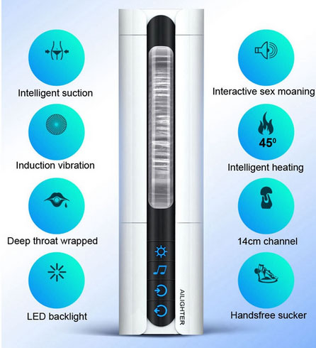 Các nút chức năng âm đạo bú mút tự động tỏa nhiệt Ailighter