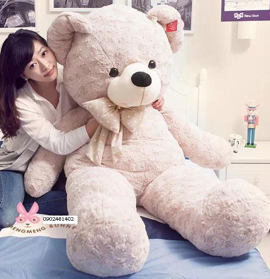 gấu bông xám size 1m4