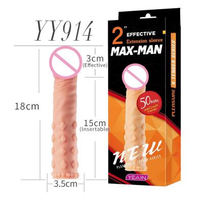 Bao cao su đôn dên da có gai Maxman Yeain độn 5 phân gân guốc như thật cho nam