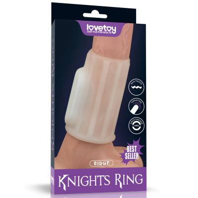 Đôn dên khúc giữa silicon Lovetoy Knights Ring có rung cao cấp
