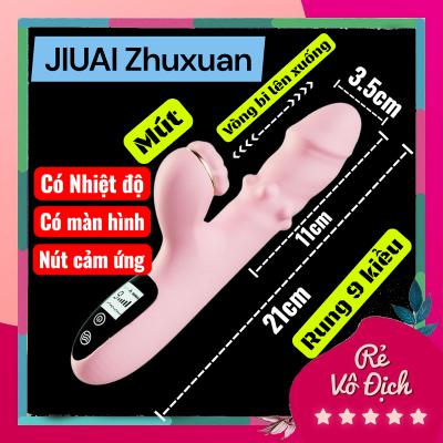 Dương vật giả Jiuai Zhuxuan rung thụt hút sưởi ấm bi lăn màn hình LCD đa chức năng cao cấp