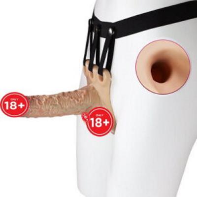 Dương vật silicon gắn dây đeo rỗng ruột cho nam gân guốc giống thật 2 size lựa chọn