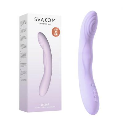 Máy massage cầm tay Svakom Selena rung thụt tỏa nhiệt cao cấp điều khiển qua app