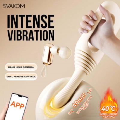 Máy thủ dâm nữ cầm tay tự động SVAKOM Handy Thruster rung thụt tỏa nhiệt ấm kết nối app