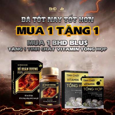 Mua 1 hộp bổ hoàn dương Plus 50 viên hỗ trợ sinh lý nam (tặng 1 tinh chất vitamin tổng hợp)