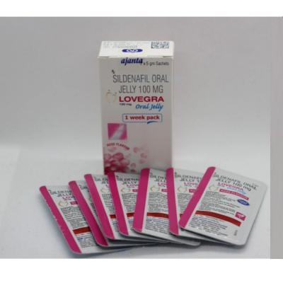 Thạch tăng cường sinh lý nữ Lovegra Oral Jelly 100mg 100mg Ấn Độ chính hãng