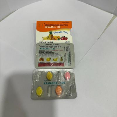 Viên nhai Sildenafil Kamagra 100mg Ấn Độ tăng cường sinh lý nam vị trái cây