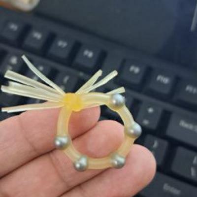 Vòng đeo râu rồng silicon 1 râu 5 bi