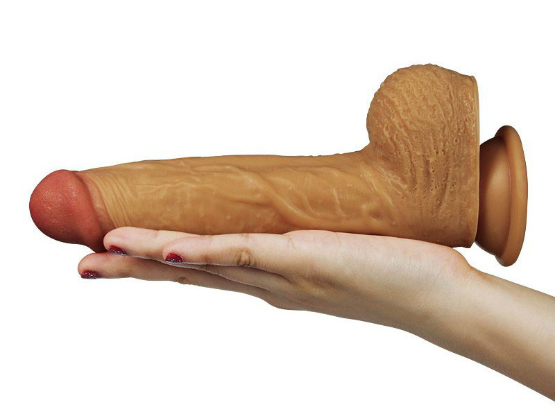 Dương vật giá có đế hít tường Lovetoy Leo 8.5inch được làm từ chất liệu silicon không thấm nước